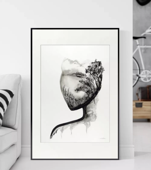 Duże grafiki artystyczne 50x70