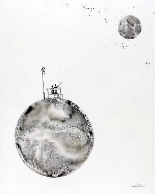 grafika-40x50-ksiezyc-nowoczesna-grafika-na-sciane