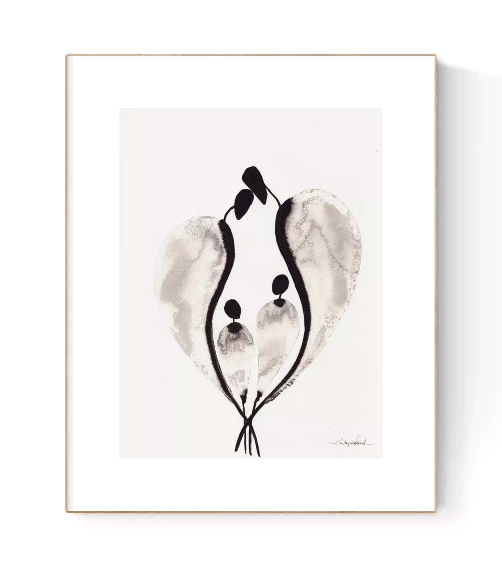 grafika-serce-nowoczesna-grafika-czarno-biala-na-sciane-30x40