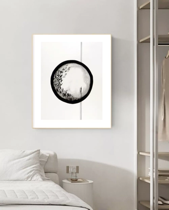 Oryginalna grafika abstrakcyjna minimal-art 40x50
