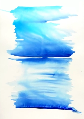 obraz-akwarela-abstrakcja-pejzaz-abstrakcyjny-morze-50x70