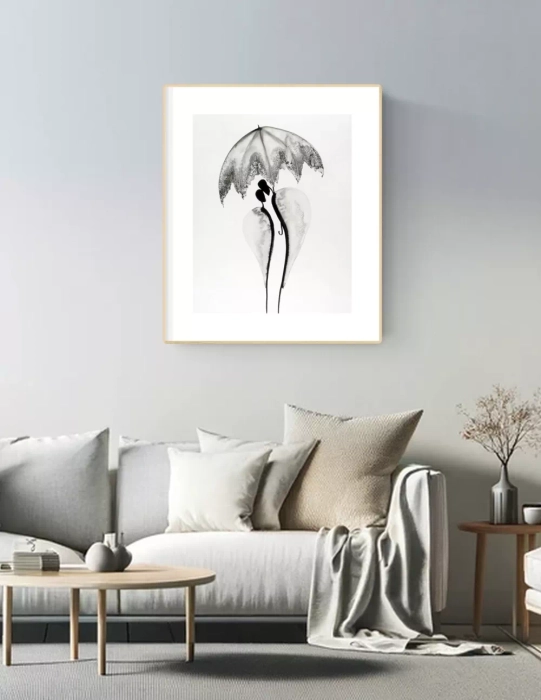 Oryginalna grafika abstrakcyjna minimal-art 40x50