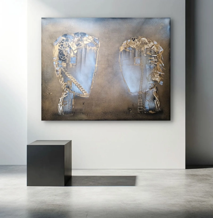 Duży obraz 120x150 cm, Cykl Sploty