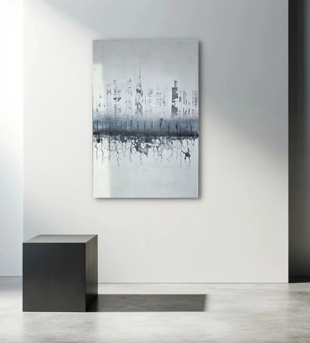 Nowoczesny obraz na płótnie ręcznie malowany, abstrakcja 80x120