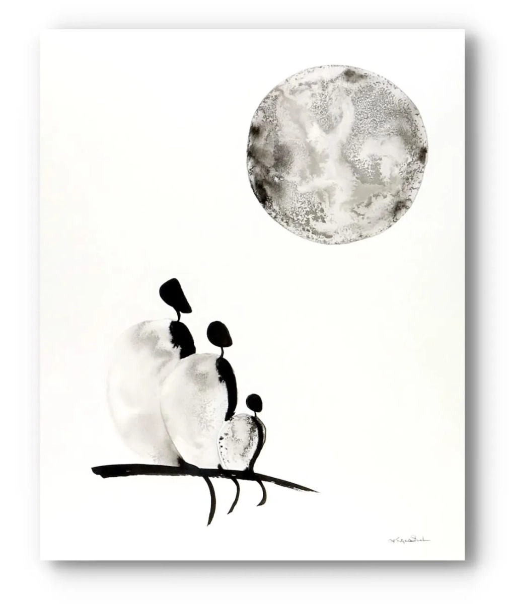 delikatna-grafika-czarno-biala-40x50cm-recznie-malowane