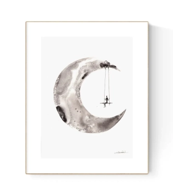 unikatowa-grafika-30x40-motyw-ksiezyca-elegancka