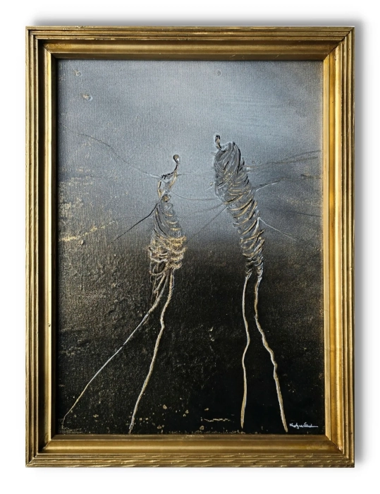 Obraz Sploty 33x43  w starej drewnianej ramie