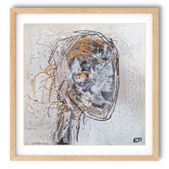 Nowoczesna abstrakcja 30x30 Cykl Sploty 
