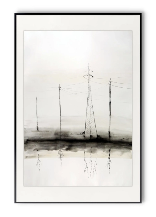 Duża grafika 70x100 minimal-art