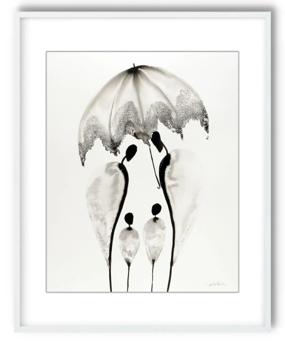 Oryginalna grafika abstrakcyjna minimal-art 40x50