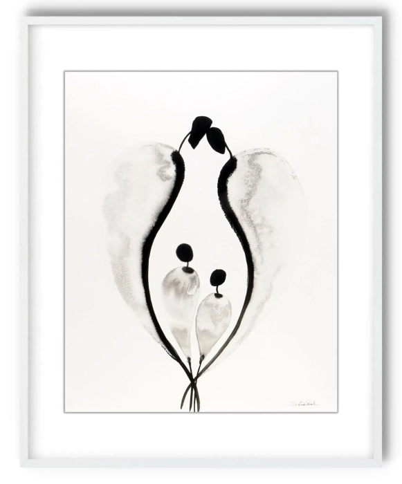 Oryginalna grafika abstrakcyjna minimal-art 40x50