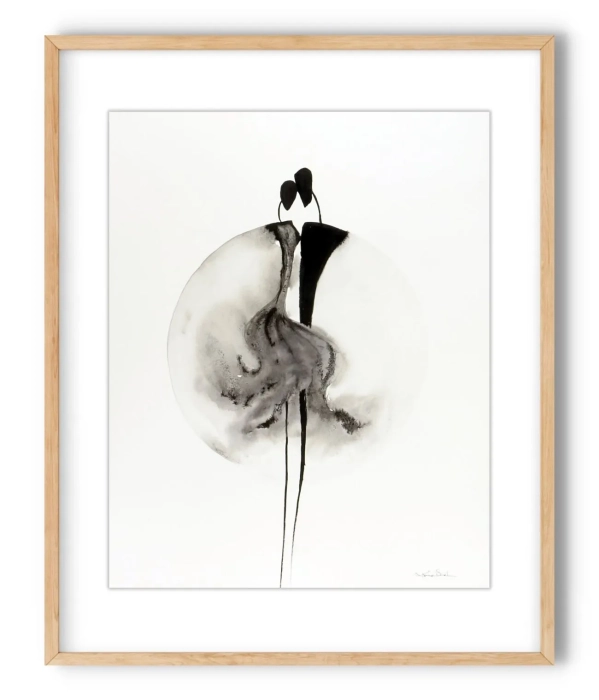 Oryginalna grafika abstrakcyjna minimal-art 40x50