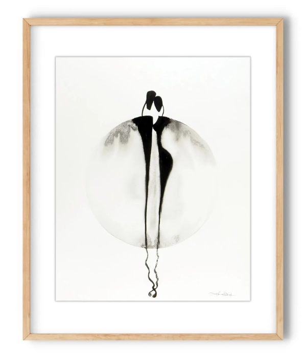Oryginalna grafika abstrakcyjna minimal-art 40x50
