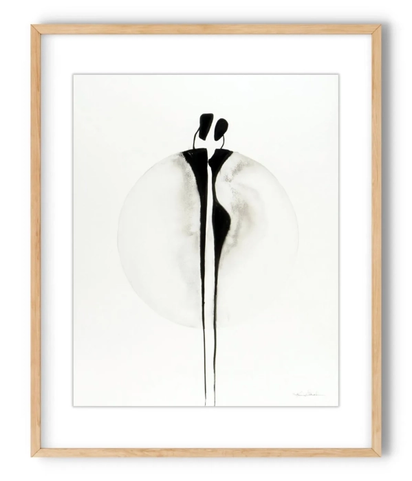 Oryginalna grafika abstrakcyjna minimal-art 40x50