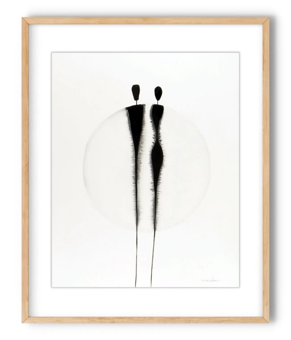 Oryginalna grafika abstrakcyjna minimal-art 40x50