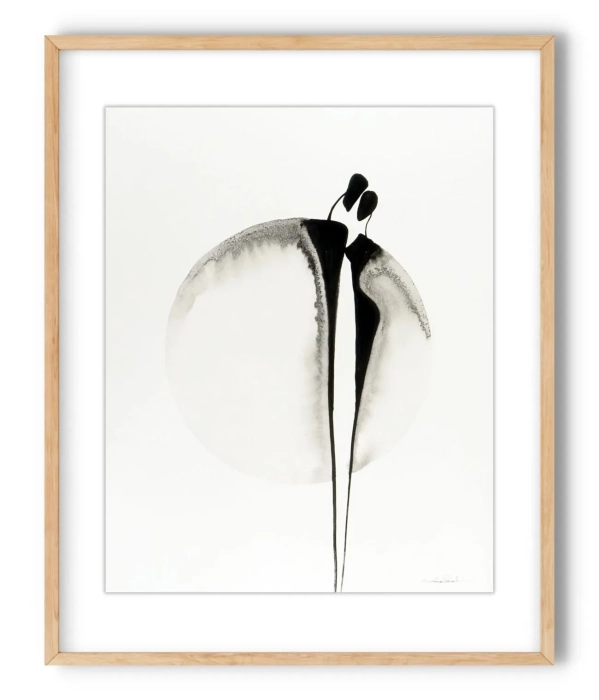 Oryginalna grafika abstrakcyjna minimal-art 40x50