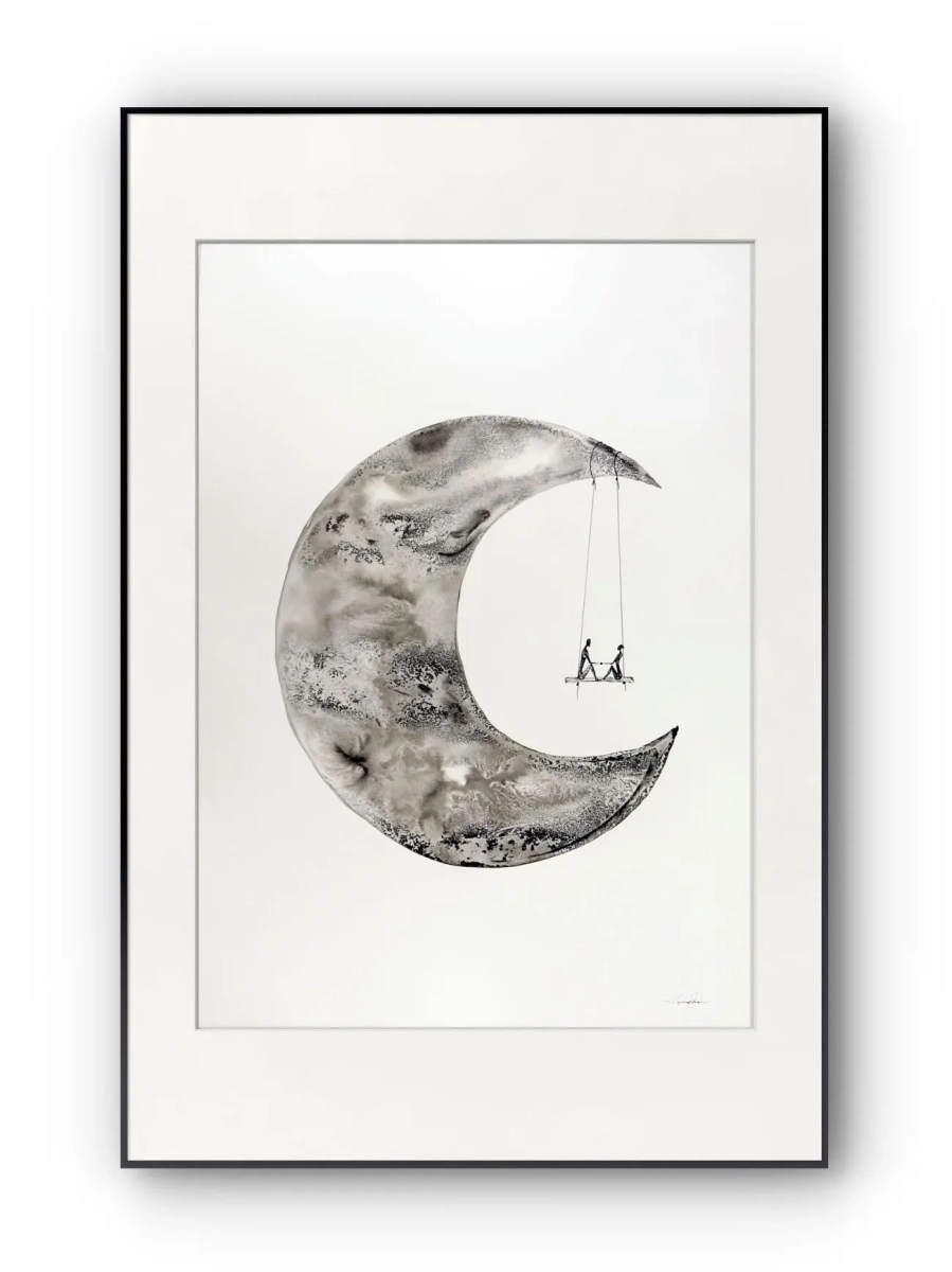 grafika-plakat-artystyczny-ksiezyc-do-ramy-ikea