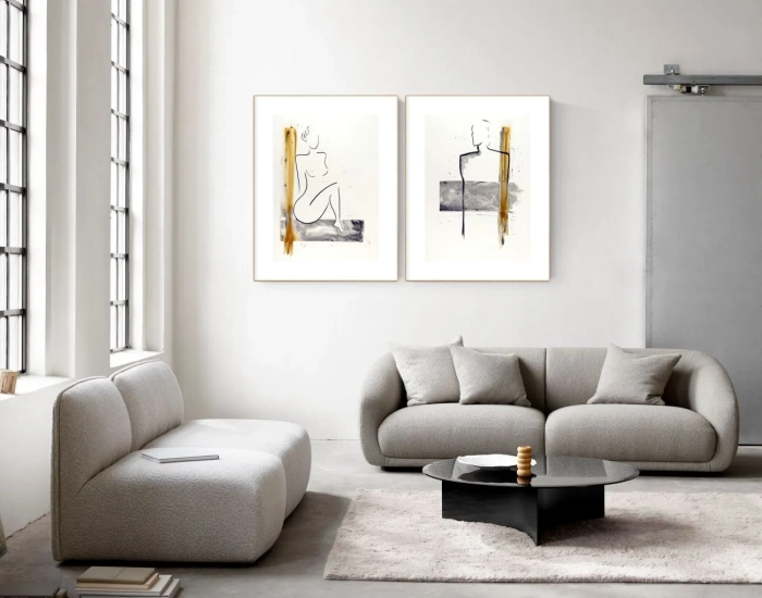 2x grafika artystyczna 50x70