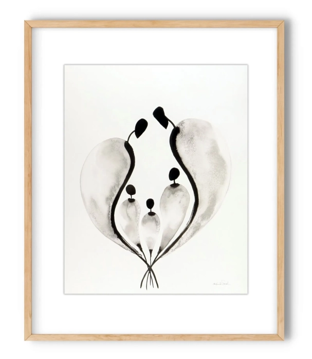 Oryginalna grafika abstrakcyjna minimal-art 40x50 