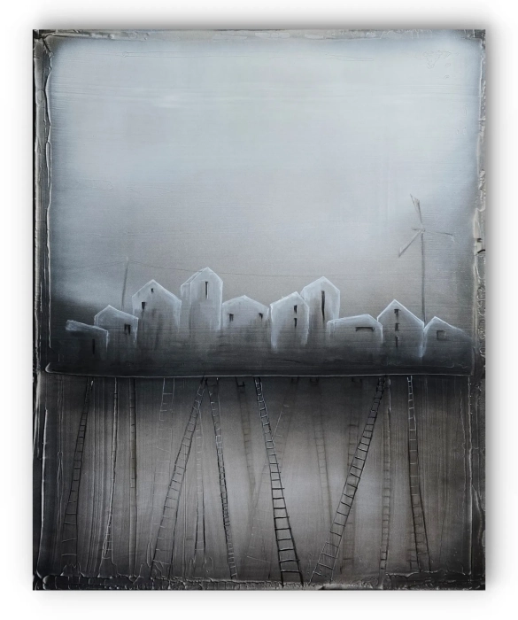 Przestrzenie - Pejzaż abstrakcyjny 80x100