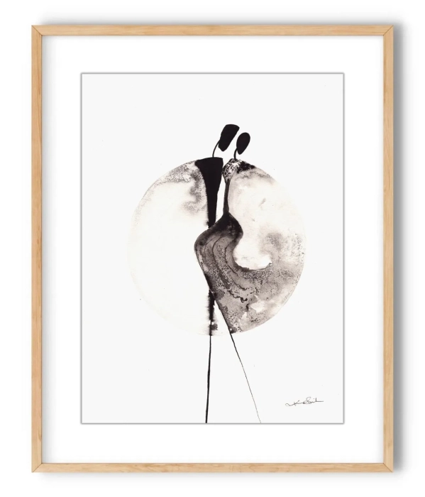 Oryginalna grafika  artystyczna 30x40 elegancki minimailzm