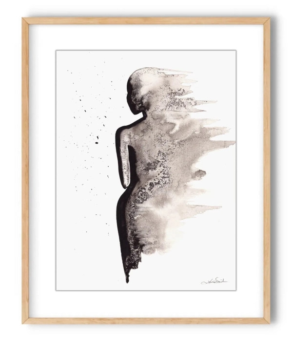 Oryginalna grafika  artystyczna 30x40 elegancki minimailzm