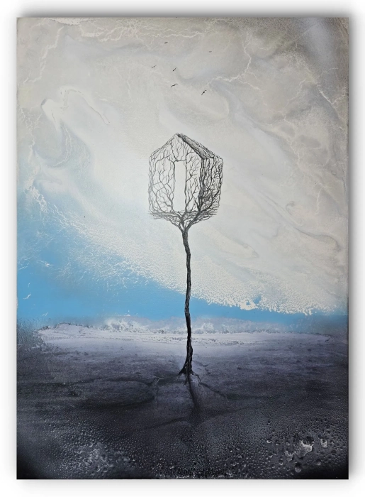 Obraz surrealizm  50x70 Cykl Expanse Wolność