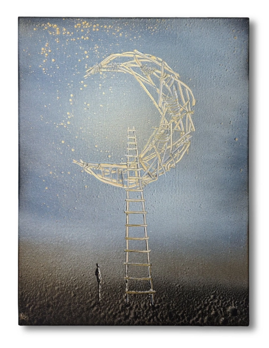 Obraz 30x40 na płótnie, surrealizam Cykl Sploty