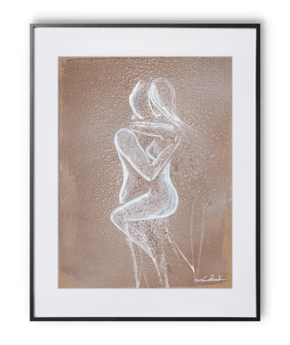Złote obrazy, nowoczesny akt 30x40