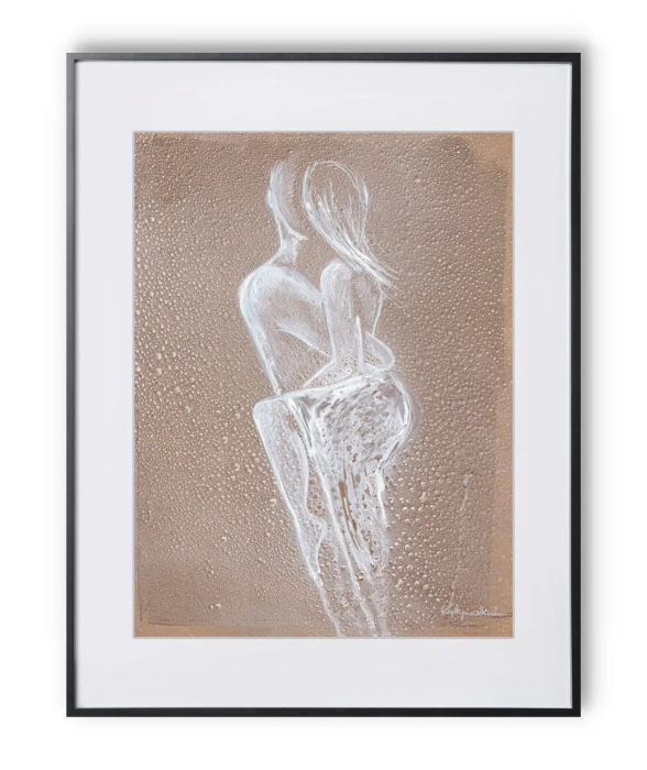 Złote obrazy, nowoczesny akt 30x40