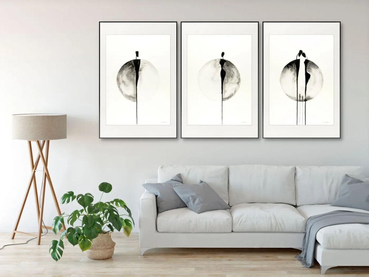 tryptyk-about-real-relationships-rysunki-tuszem-3x50x70-czarno-biala-grafika-do-salonu-krystyna-siwek