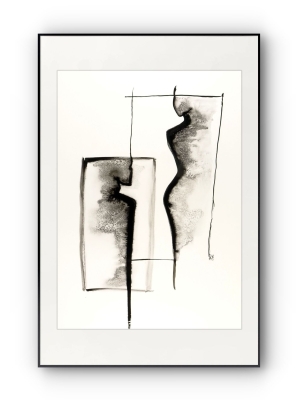 projekt-kobieta-grafika-50x70-kobieta-mezczyzna-abstrakcja