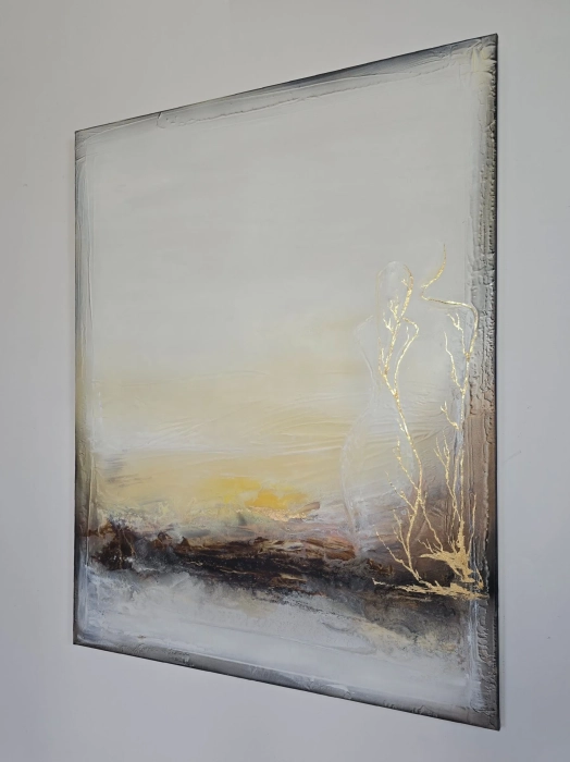 Obraz 120x80 Balance | Biała Abstrakcja|