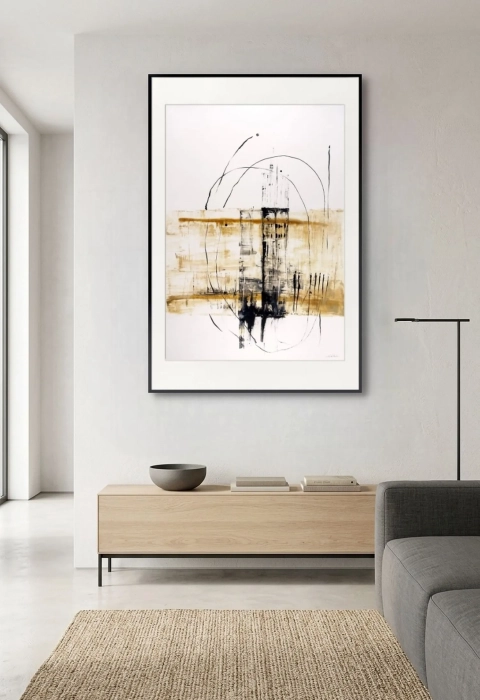 Obraz artystyczna akwarela abstrakcyjna 70x100