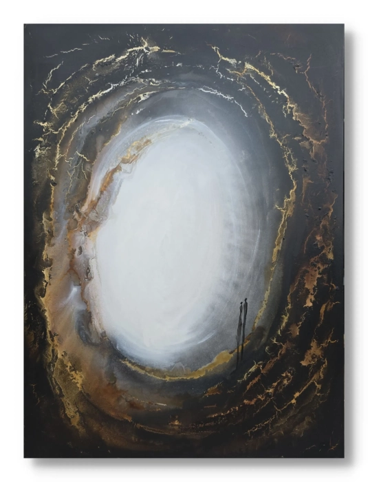 Wyrazista Abstrakcja | 90x120 Obraz Pionowy | Cykl ENERGIE