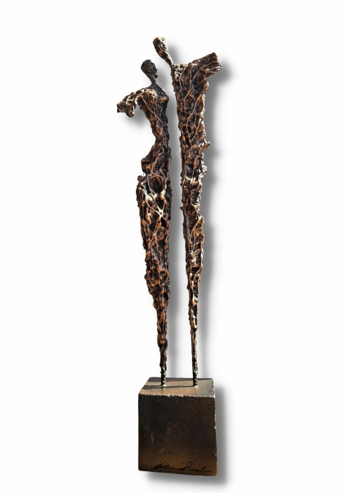 Mała Rzeźba 65 cm |Cykl Sploty no.227| Miedziana
