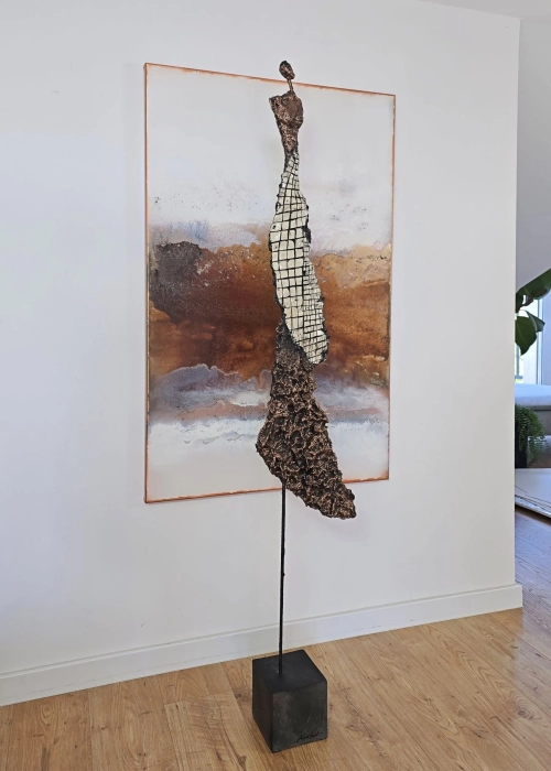 Miedziana Rzeźba Złożoność |no.13| wysokość 162 cm
