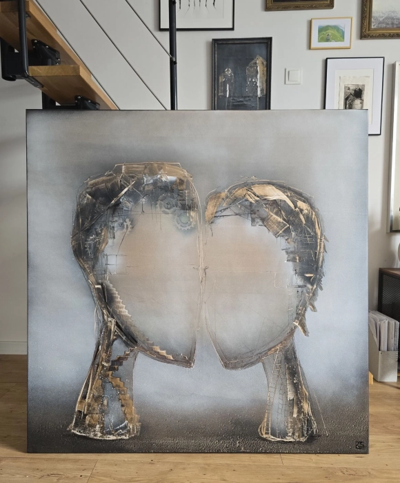 Obraz Olejny Cykl Sploty 120x120