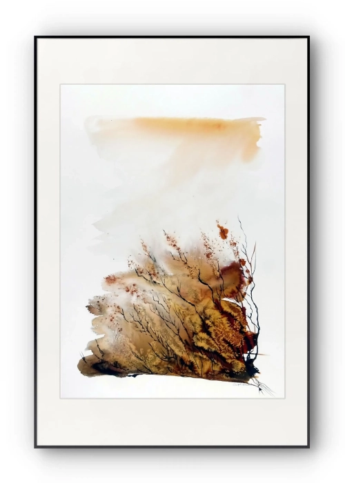 Obraz artystyczna akwarela abstrakcyjna 50x70