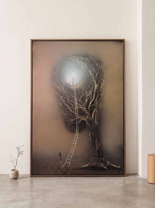 Cykl Sploty | Wizjoner | obraz  60x90 surrealizm
