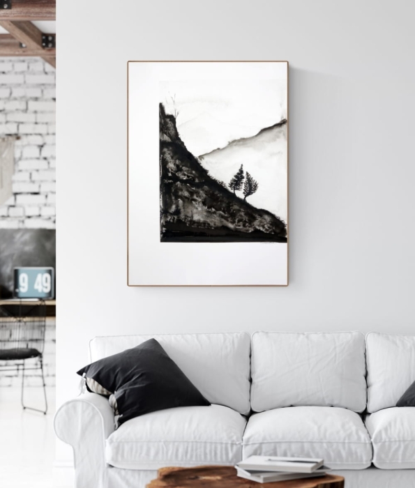 obraz 50 x 70 cm malowany ręcznie, abstrakcja