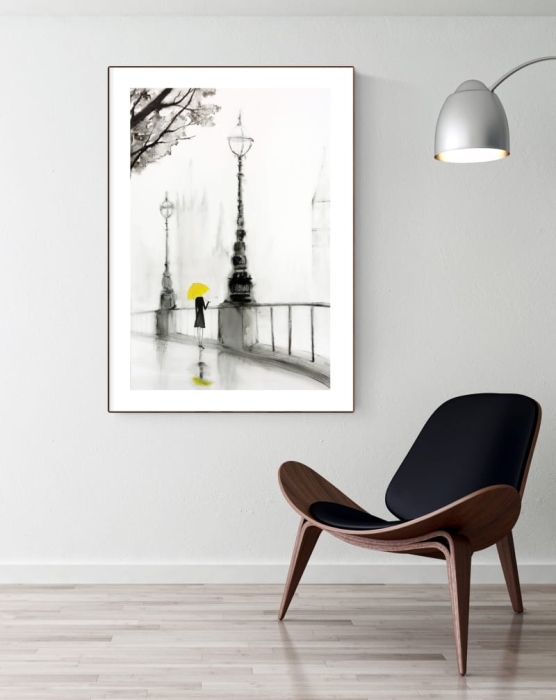 zestaw 8 obrazów 60 x 90 cm, deszczowe ulice