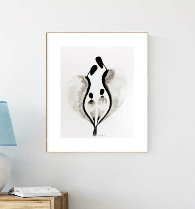 grafika 40 x 50 cm ręcznie malowana, nowoczesne obraz do salonu