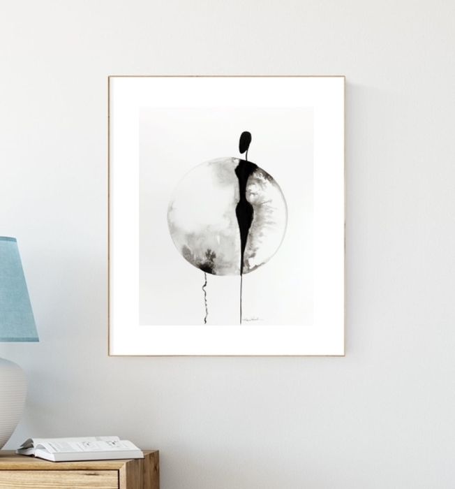 grafika 40 x 50 cm ręcznie malowana, nowoczesne obraz do salonu