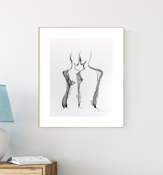 grafika 40 x 50 cm ręcznie malowana, nowoczesne obraz do salonu