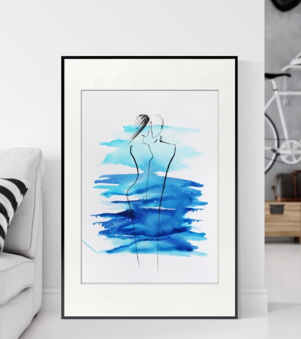 abstrakcja 50x70, akwarela