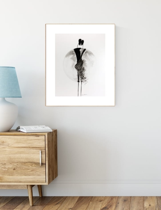 grafika 40 x 50 cm ręcznie malowana, nowoczesne obraz do salonu