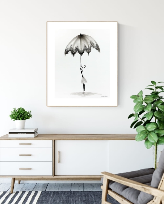 grafika 40 x 50 cm ręcznie malowana, nowoczesne obraz do salonu