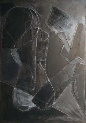 Obraz na płótnie z wyjątkową fakturą, duża abstrakcja w ramie, 70 x 100 cm