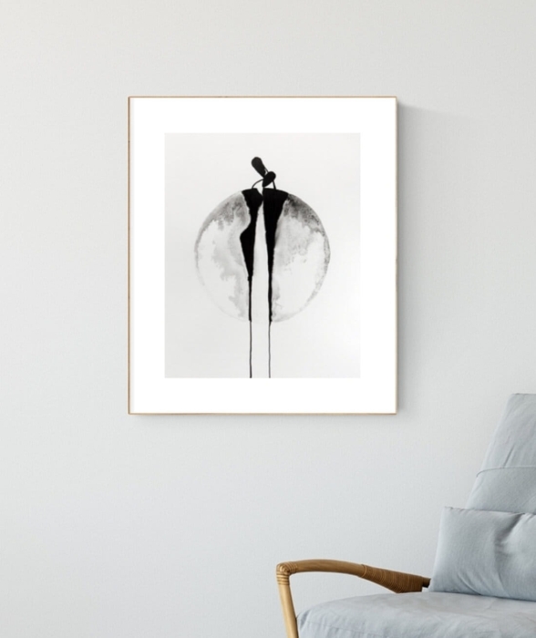 grafika 40x50 cm ręcznie malowana, nowoczesne obraz do salonu